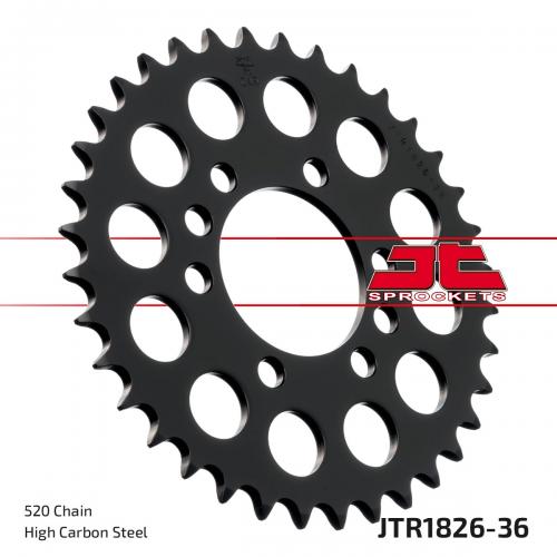 JT SPROCKETS REAR STEEL 36T, 520 JTR182636