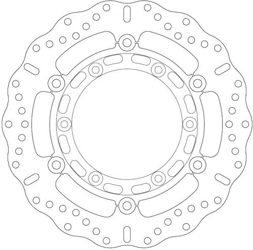 EBC BRAKE DISC MD2129XC 6 BUTTON FLOAT WAVE DISC
