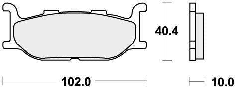 SBS 663HF BRAKE PADS ORGANIC