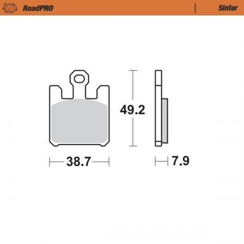 MOTO MASTER 406101, BRAKE PADS SINTER