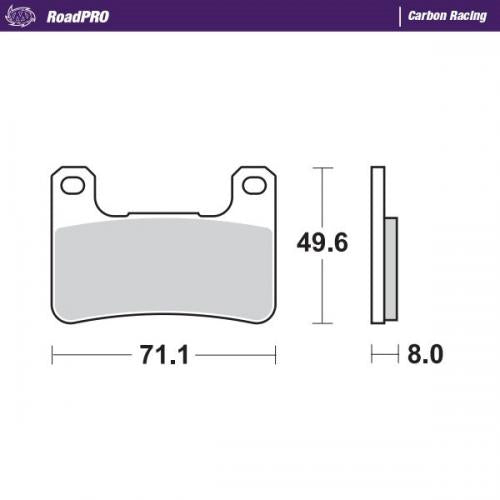 MOTO MASTER 406306, BRAKE PAD CARBON RACING