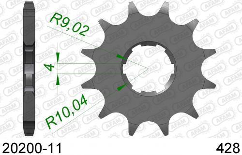 AFAM FRONT 11T, 428 AF12020011