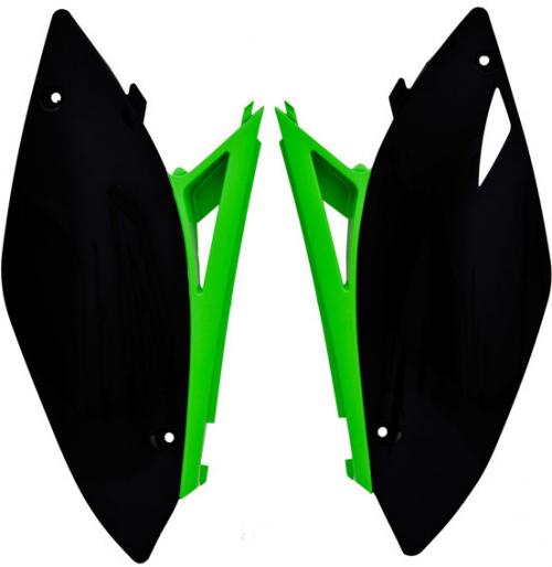 RTECH SIDE PANEL KAWASAKI BLACK-GREEN (OE)