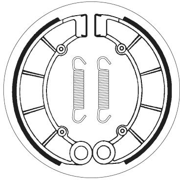SBS 2027 BRAKE SHOES