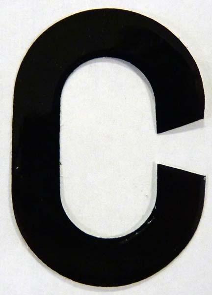 MISCELLANEOUS-1 (C) STANDARD NUMBER PLATE LETTERS