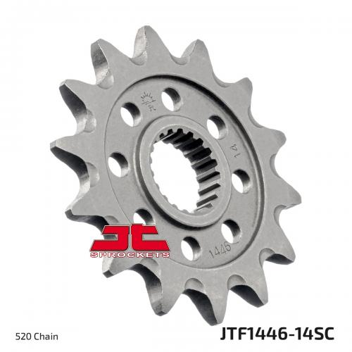 JT SPROCKETS FRONT STEEL SC 14T, 520 JTF144614S