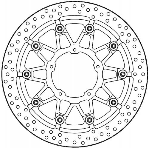 MOTO MASTER 117082, T-FLOATER RACING HALO DISC