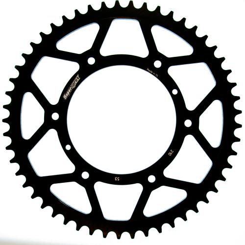 SUPERSPROX SUPERSPROX REAR STEEL 53T, BLACK, 520 SU421053B
