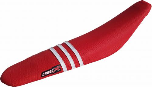 CROSS X UGS SEAT COVER RED/ 3 WHITE STRIPES UM8133RRW