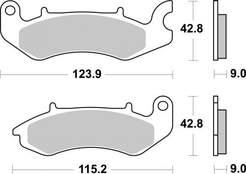 SBS 234CT BRAKE PADS