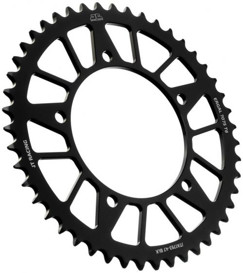 JT SPROCKETS REAR RACELITE ALU 47T BLACK, 520 JTA179347Z