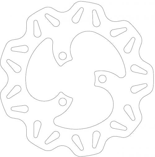EBC BRAKE DISC VR9105 EBC VR SCOOTER DISC