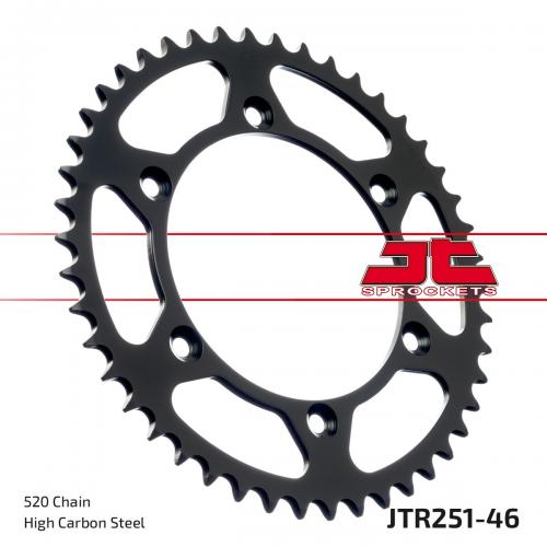 JT SPROCKETS REAR STEEL 46T, 520 JTR025146