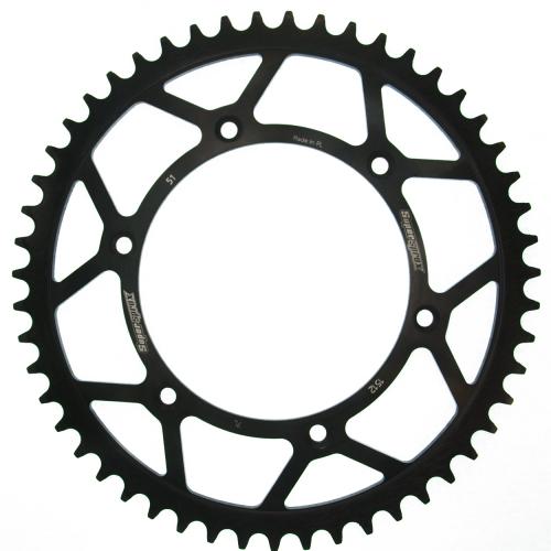 SUPERSPROX SUPERSPROX REAR STEEL 51T, BLACK, 520 SU4151251B