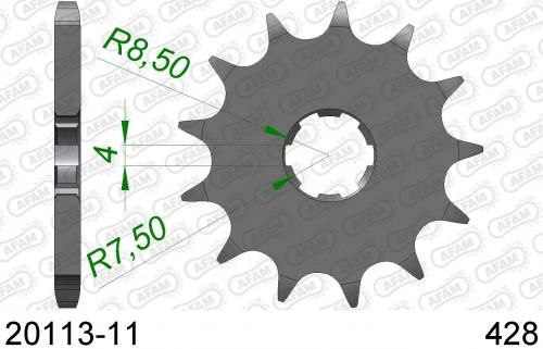 AFAM FRONT 11T, 428 AF12011311