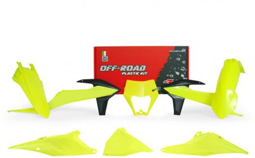 RTECH PLASTICS KIT 6 PC W/HEADL KTM NEON YELLOW 563230754