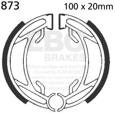 EBC 873 EBC BRAKE SHOES