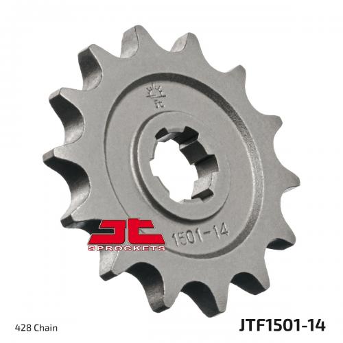 JT SPROCKETS FRONT STEEL 14T, 428 JTF150114