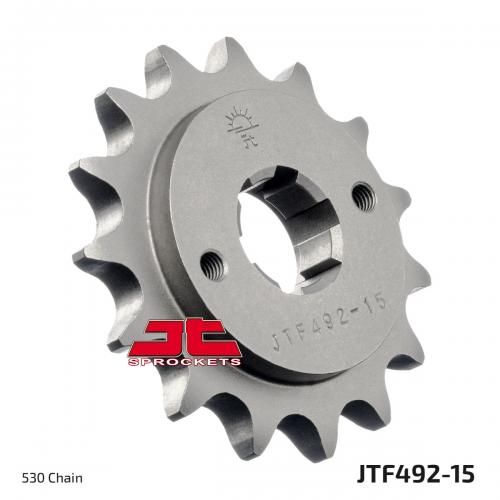 JT SPROCKETS FRONT STEEL 15T, 530 JTF049215