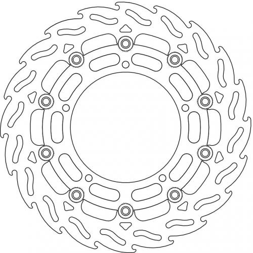 MOTO MASTER 112042, FLAME FLOATING ALU DISC 300
