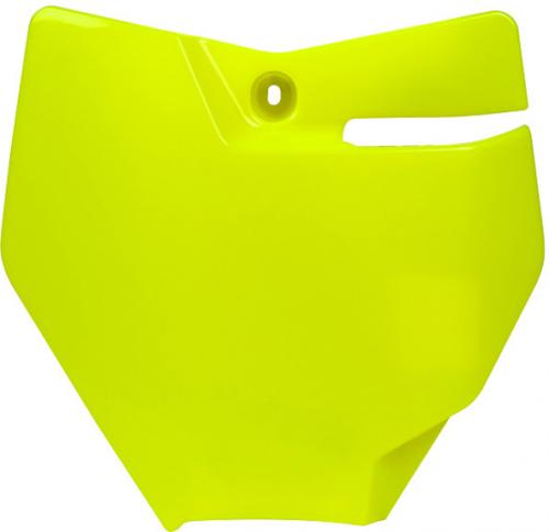RTECH FRONT NUMBER PLATE KTM NEON YELLOW 565230434