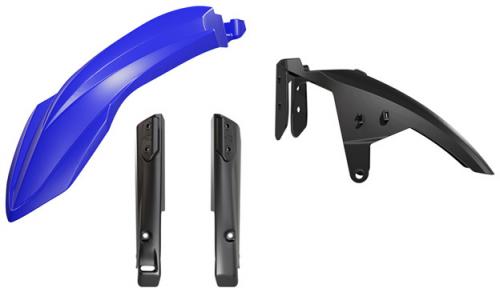 RTECH FRONT FENDER KIT T7 3PCS YAMAHA BLUE - BLACK