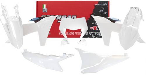 RTECH PLASTIC KIT 6 PCS KTM ORANGE-WHITE