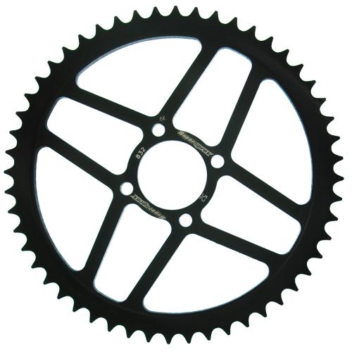 SUPERSPROX SUPERSPROX REAR STEEL 52T, BLACK SU483252B