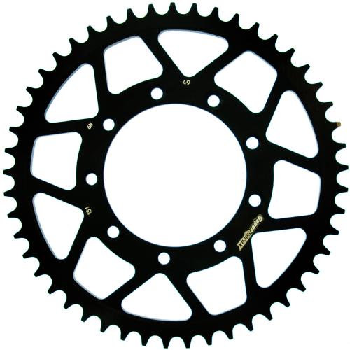 SUPERSPROX SUPERSPROX REAR STEEL 49T, BLACK, 520 SU415149B