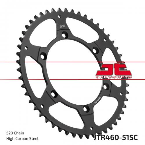 JT SPROCKETS REAR STEEL SC 51T, 520 JTR046051S