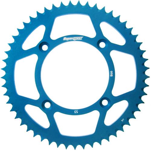 SUPERSPROX SUPERSPROX REAR ALU 53T, BLUE, 428 SU299853D