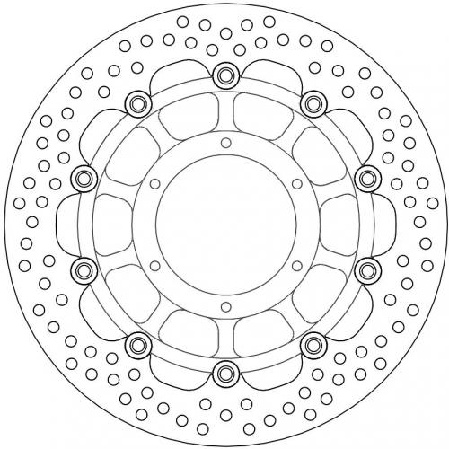 MOTO MASTER 113137, HALO FLOAT ALU OFFS. DISC 296