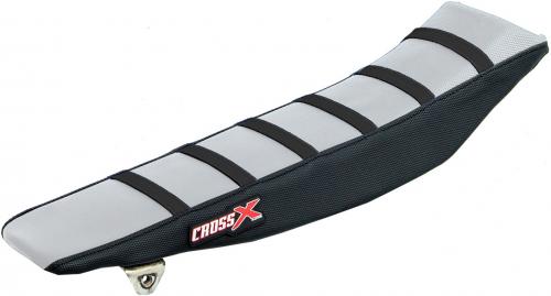 CROSS X SEAT COVER, WHITE/BLACK/BLACK (STRIPES) M4193WBB