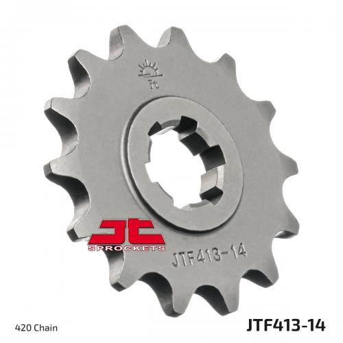 JT SPROCKETS FRONT STEEL 14T, 420 JTF041314