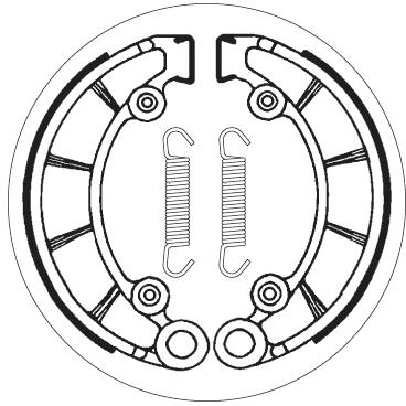 SBS 2072 BRAKE SHOES