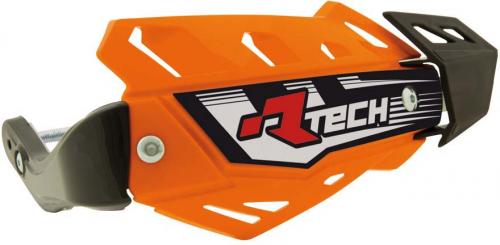 RTECH FLX ATV HANDGUARDS WITH MOUNT KIT ORANGE