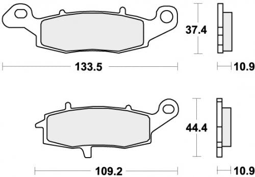 SBS 886LS BRAKE PADS SINTER