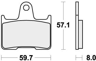 SBS 715H.HF BRAKE PADS ORGANIC