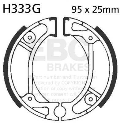 EBC H333G EBC BRAKE SHOES