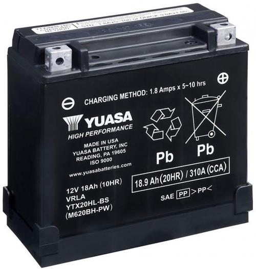 YUASA YTX20HL-BS-PW & ACID PACK (CP)