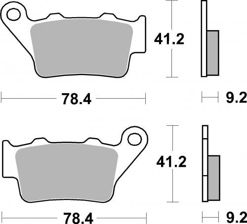 BREMBO 07082CC BRAKE PADS ORGANIC
