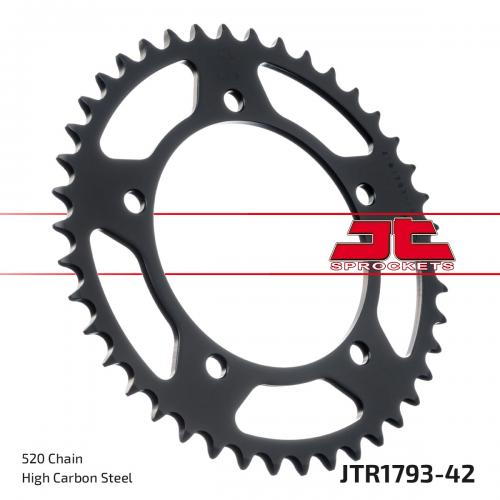 JT SPROCKETS REAR STEEL 42T, 520 JTR179342
