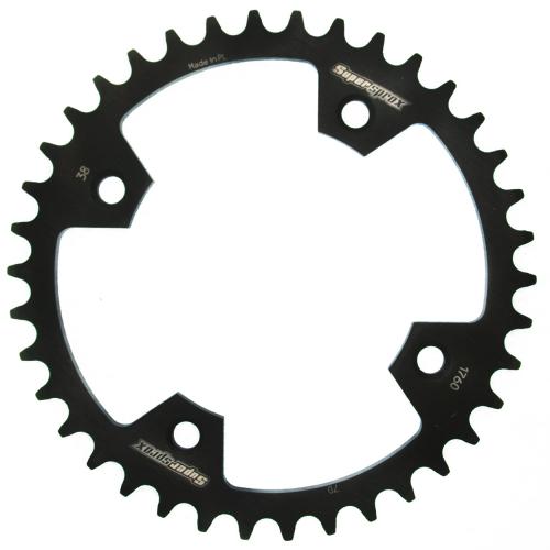 SUPERSPROX SUPERSPROX REAR STEEL 38T, BLACK, 520 SU4176038B