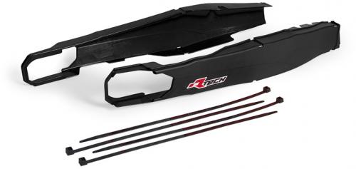 RTECH PLASTIC SWINGARM PROTECTORS BLACK 566160100