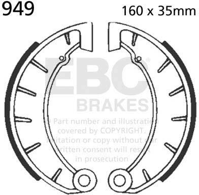 EBC 949 EBC BRAKE SHOES