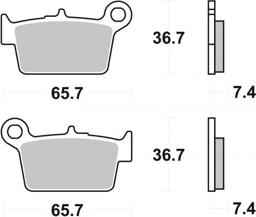 SBS 199CT BRAKE PADS