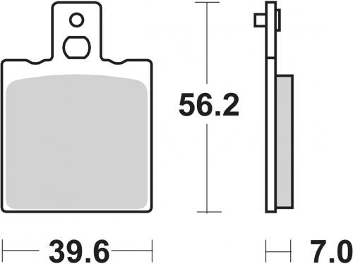 SBS 138HF BRAKE PADS ORGANIC