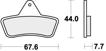 SBS 758ATS BRAKE PADS SINTER