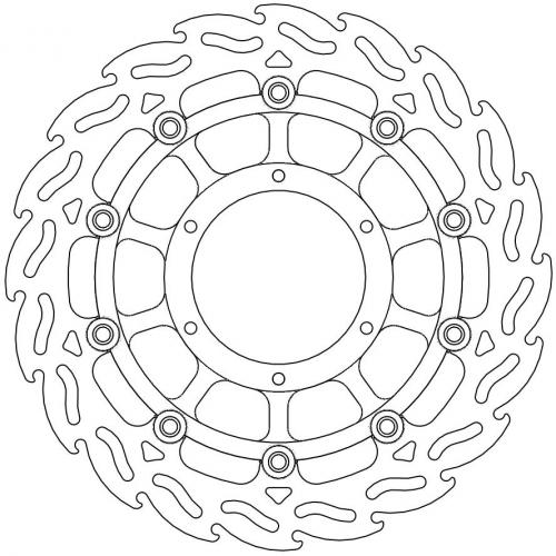 MOTO MASTER 113056, FLAME FLOAT ALU DISC 296