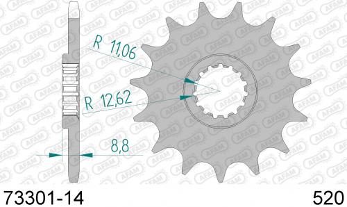 AFAM FRONT 14T, 520 AF17330114